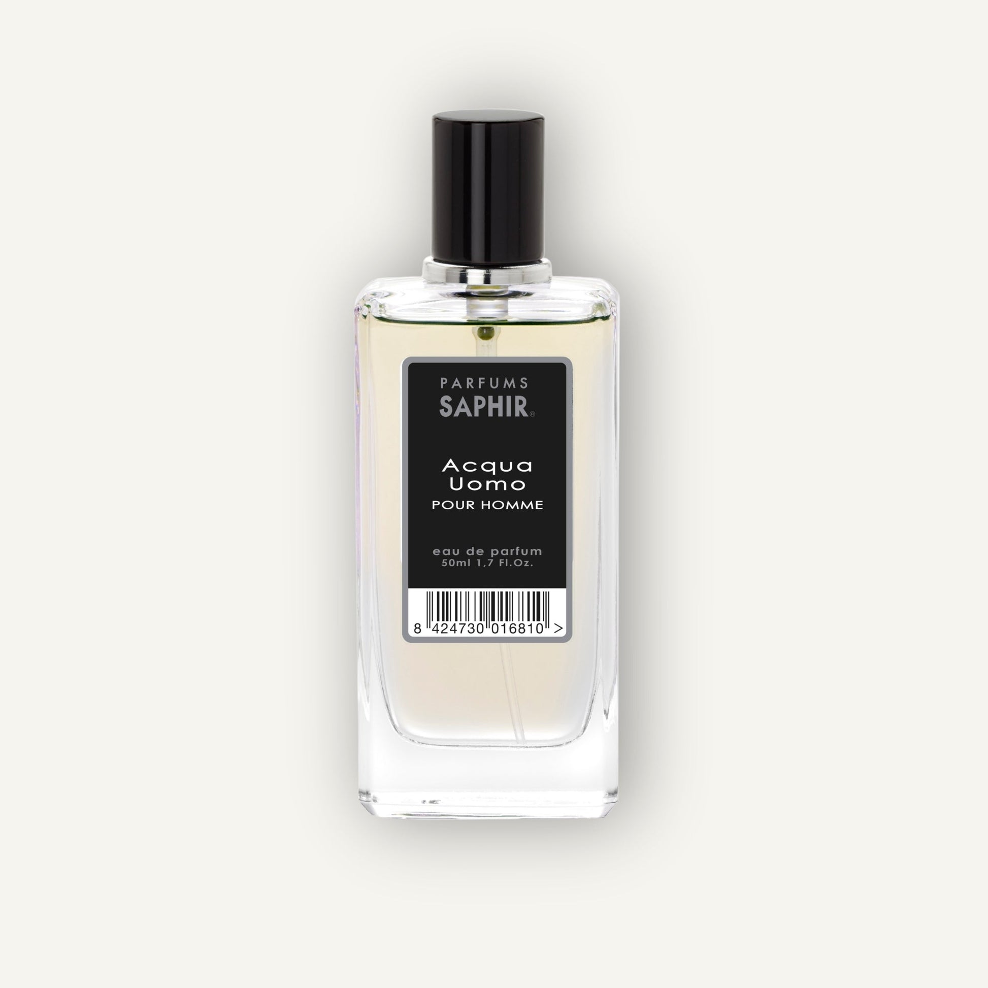 Saphir Parfums 50 ml Flakon. Der Duft Aqcua Uomo.