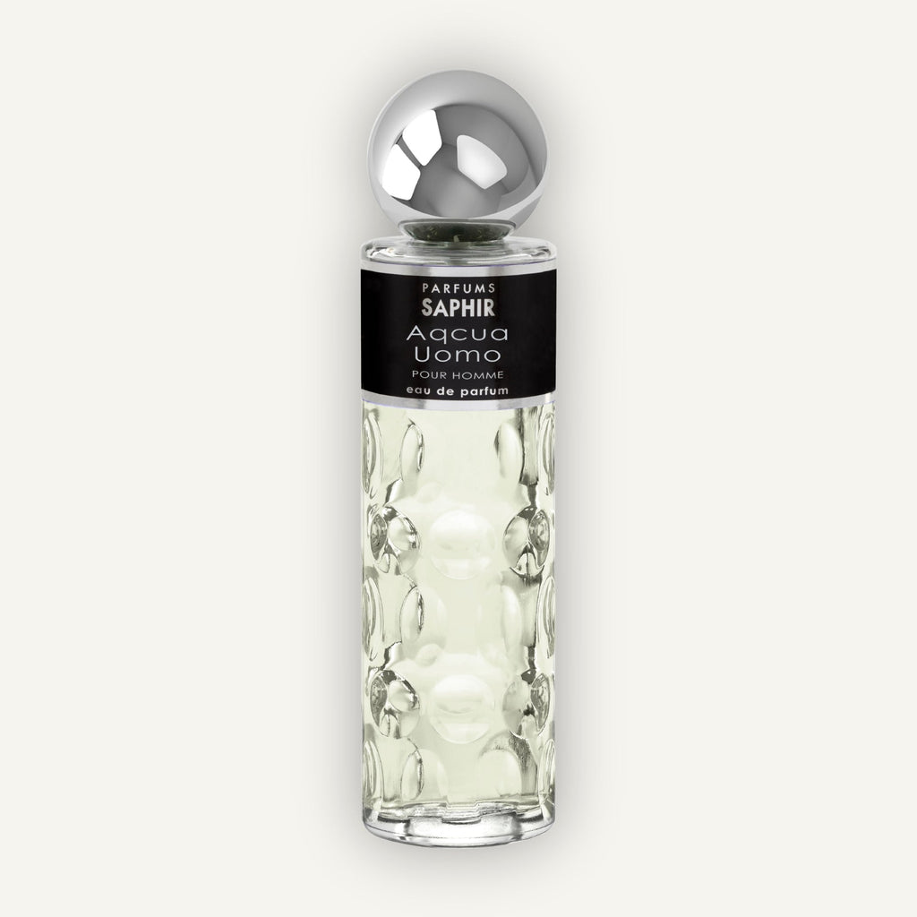 Saphir Parfums 200 ml Flakon. Der Duft Aqcua Uomo.