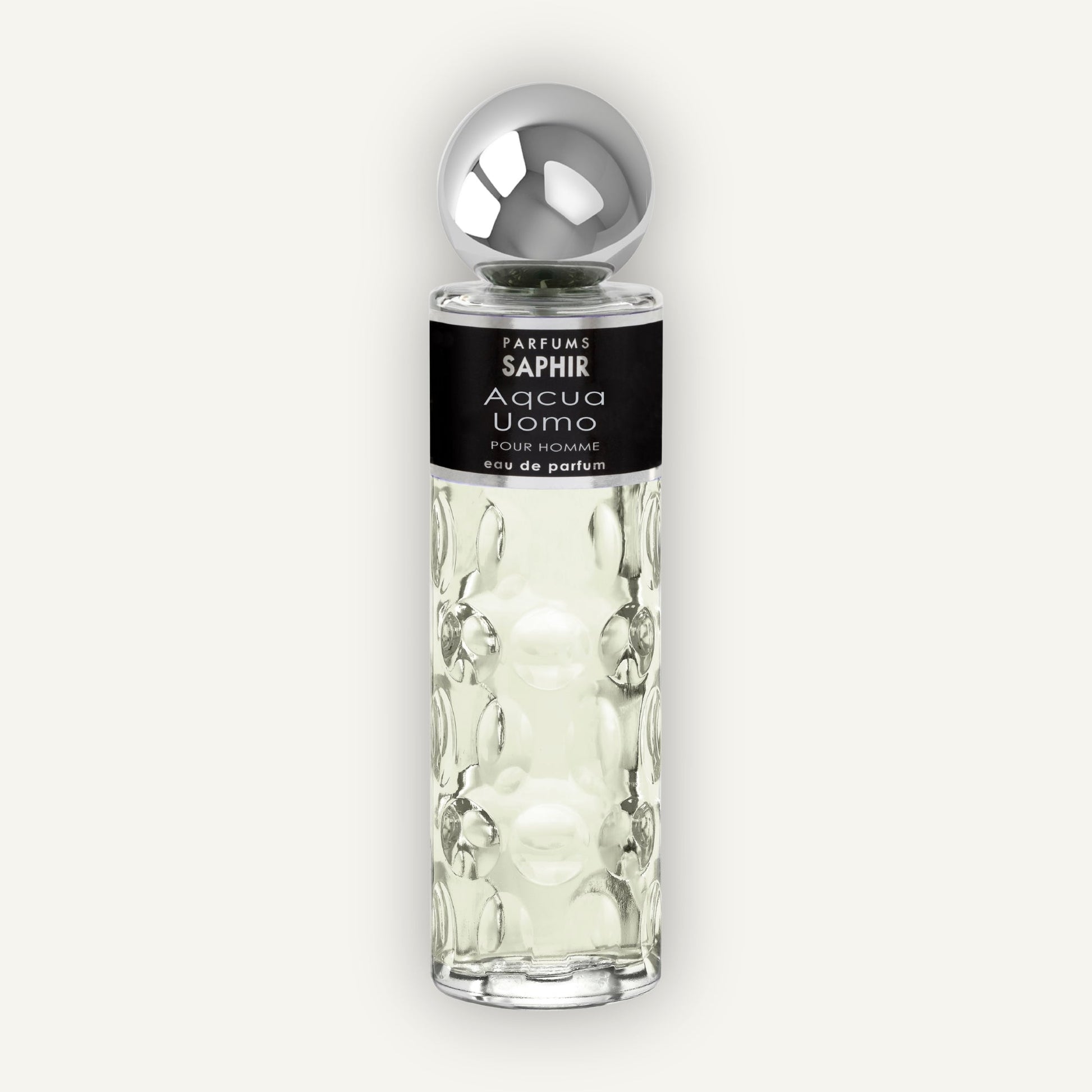 Saphir Parfums 200 ml Flakon. Der Duft Aqcua Uomo.