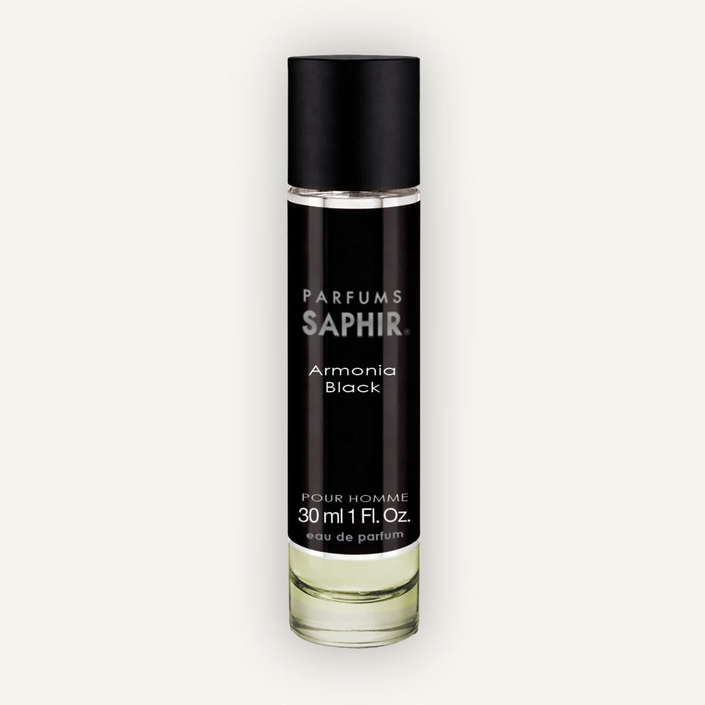 Saphir Parfums 30 ml Flakon. Der Duft Armonia Black.