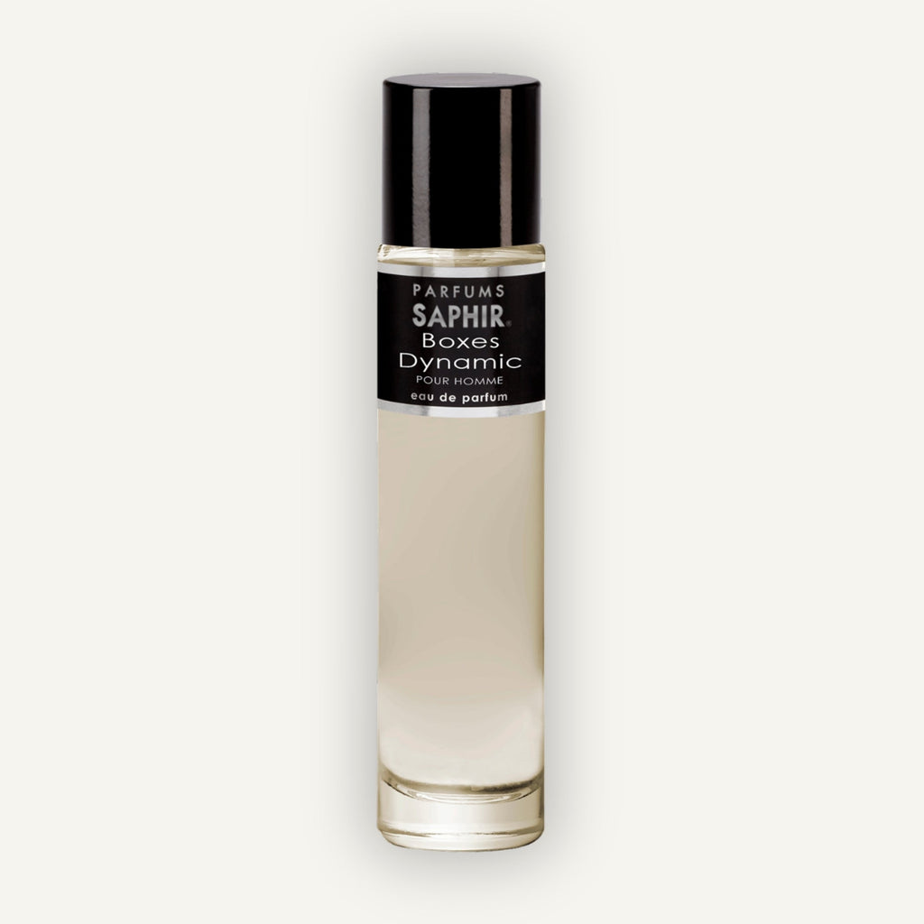 Saphir Parfums 30 ml Flakon. Der Duft Boxes Dynamic.