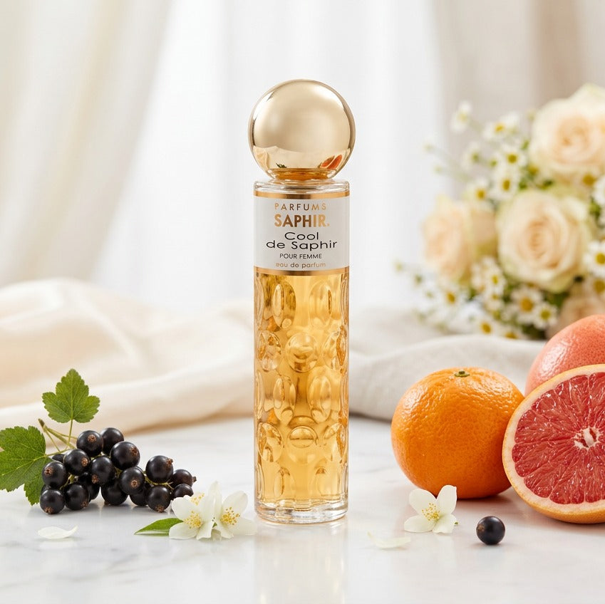 Saphir Parfums 30 ml Flakon. Der Duft Cool de Saphir mit Inhaltsstoffen.