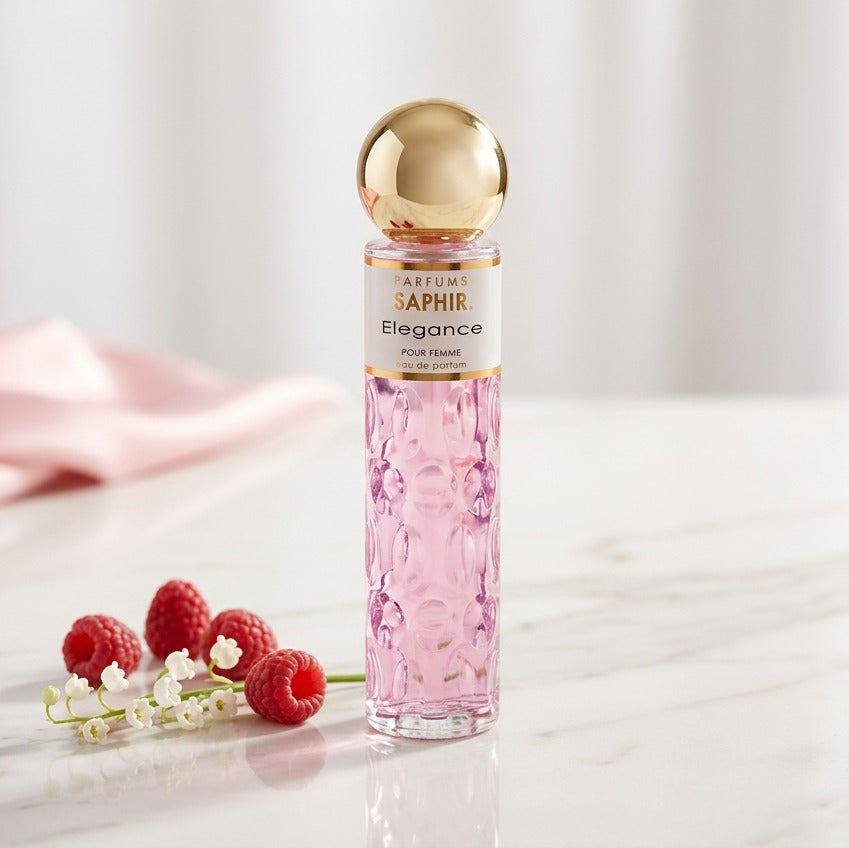 Saphir Parfums 30 ml Flakon. Der Duft Elegance mit Inhaltsstoffen.