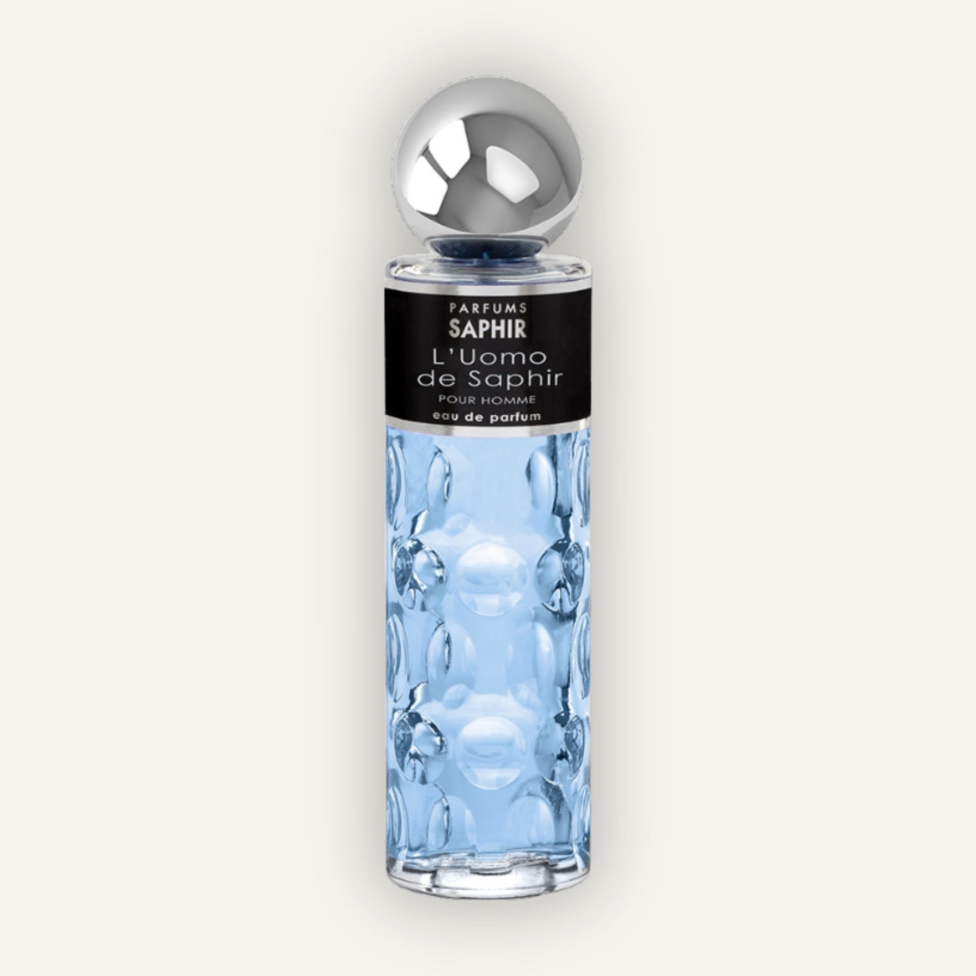 Saphir Parfums 200 ml Flakon. Der Duft L'Uomo de Saphir.