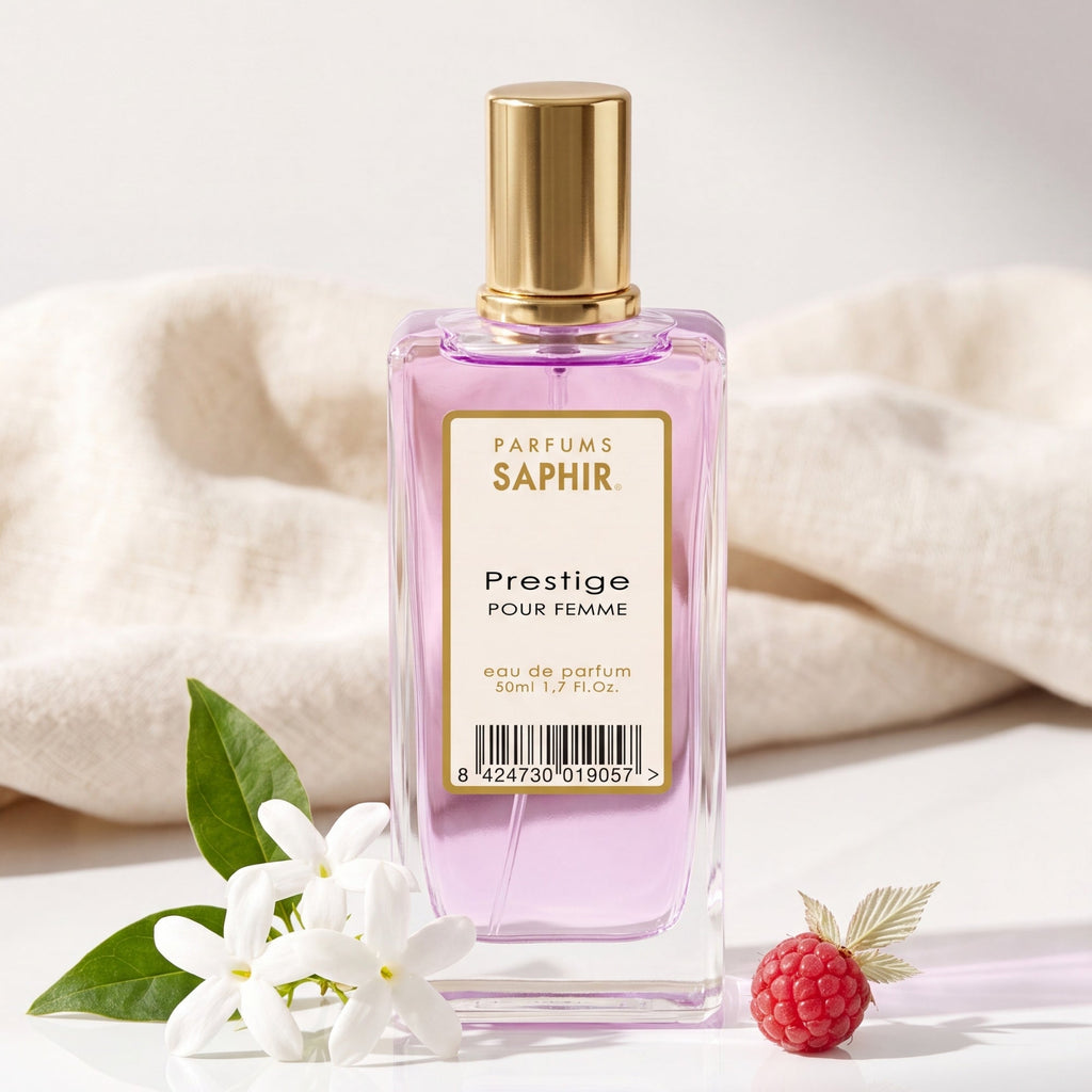 Saphir Parfums 50 ml Flakon. Der Duft Prestige mit Inhaltsstoffen.