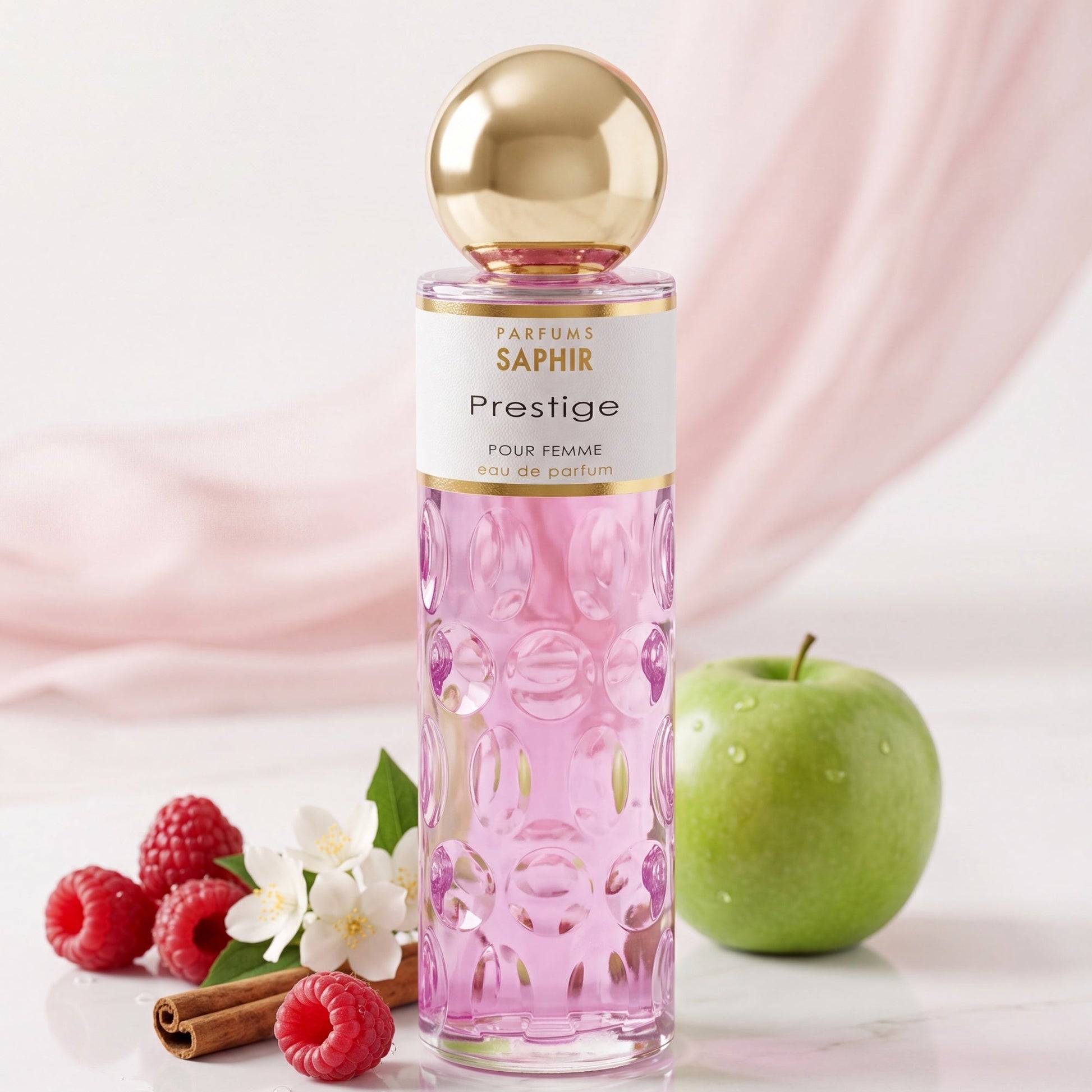 Saphir Parfums 200 ml Flakon. Der Duft Prestige mit Inhaltsstoffen.