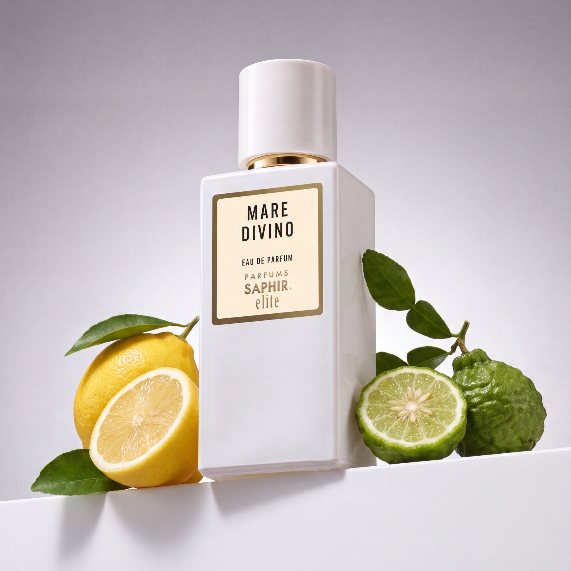 Saphir Parfums Elite Flakon. Der Duft Mare Divino mit Inhaltsstoffen.