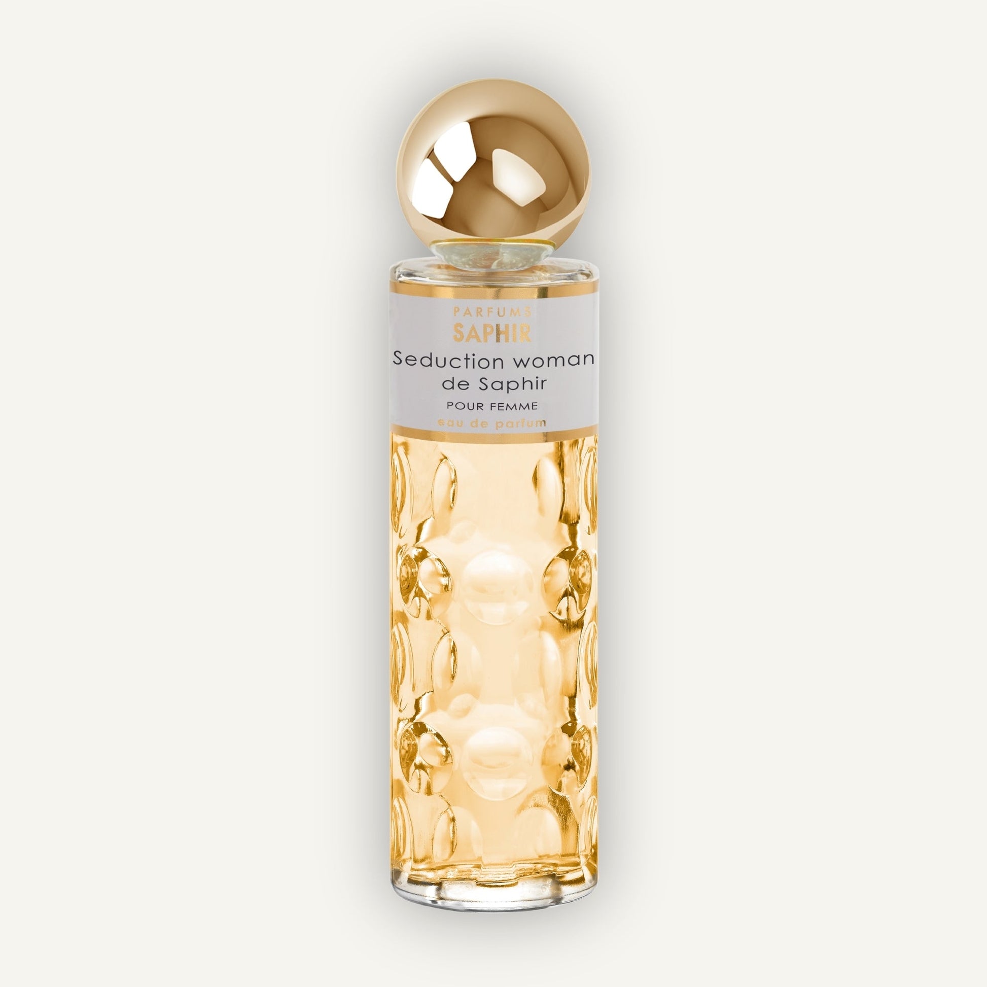 Saphir Parfums 200 ml Flakon. Der Duft Seduction Woman de Saphir mit Inhaltsstoffen.