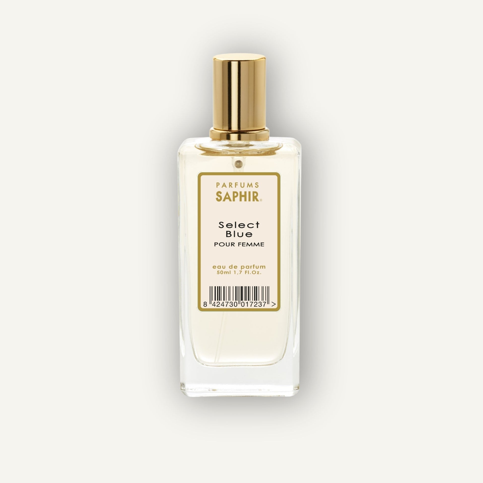 Saphir Parfums 50 ml Flakon. Der Duft Select Blue.
